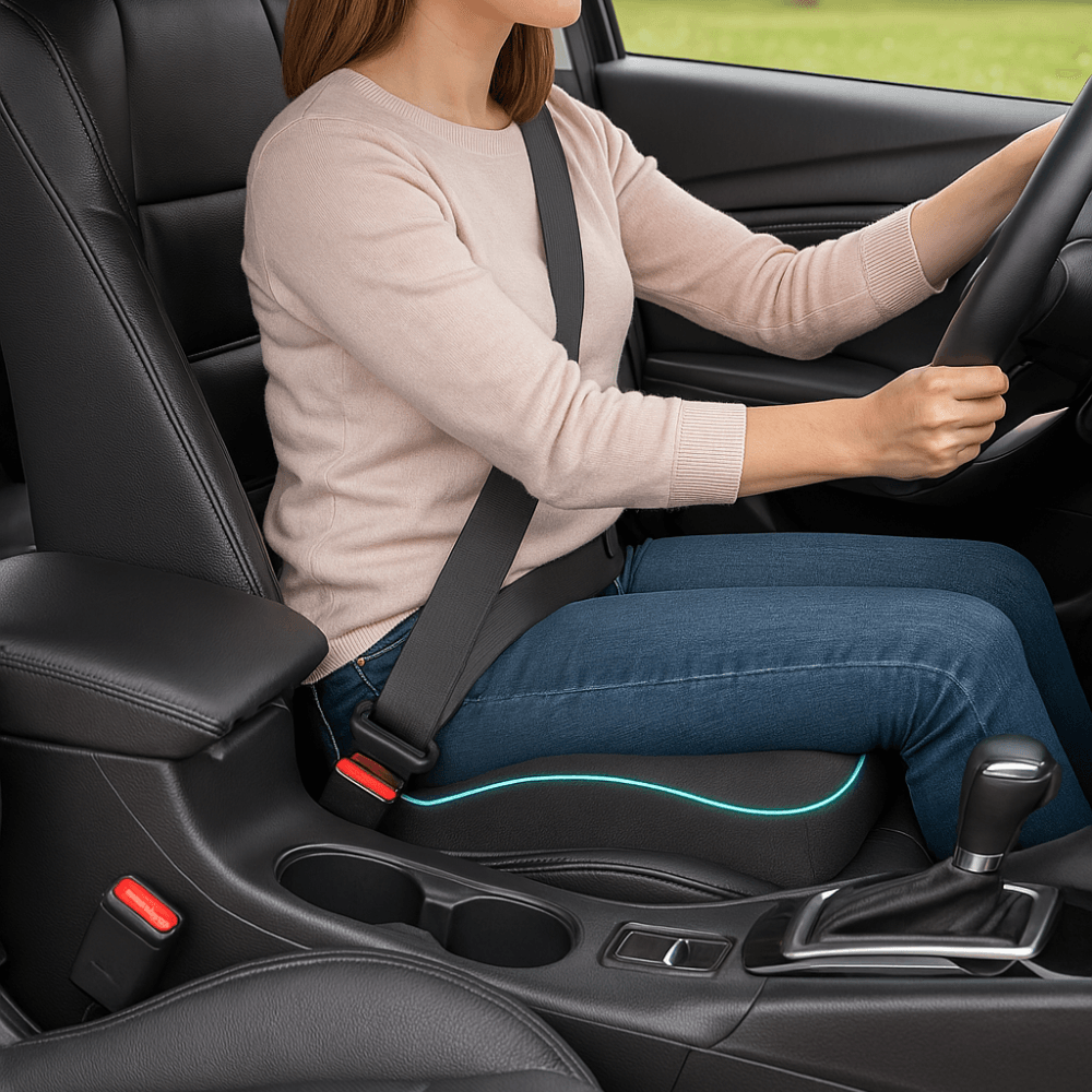 Memory Foam Wedge Seat Cushion For Home Office and Travel - Comfy Sofa Cover