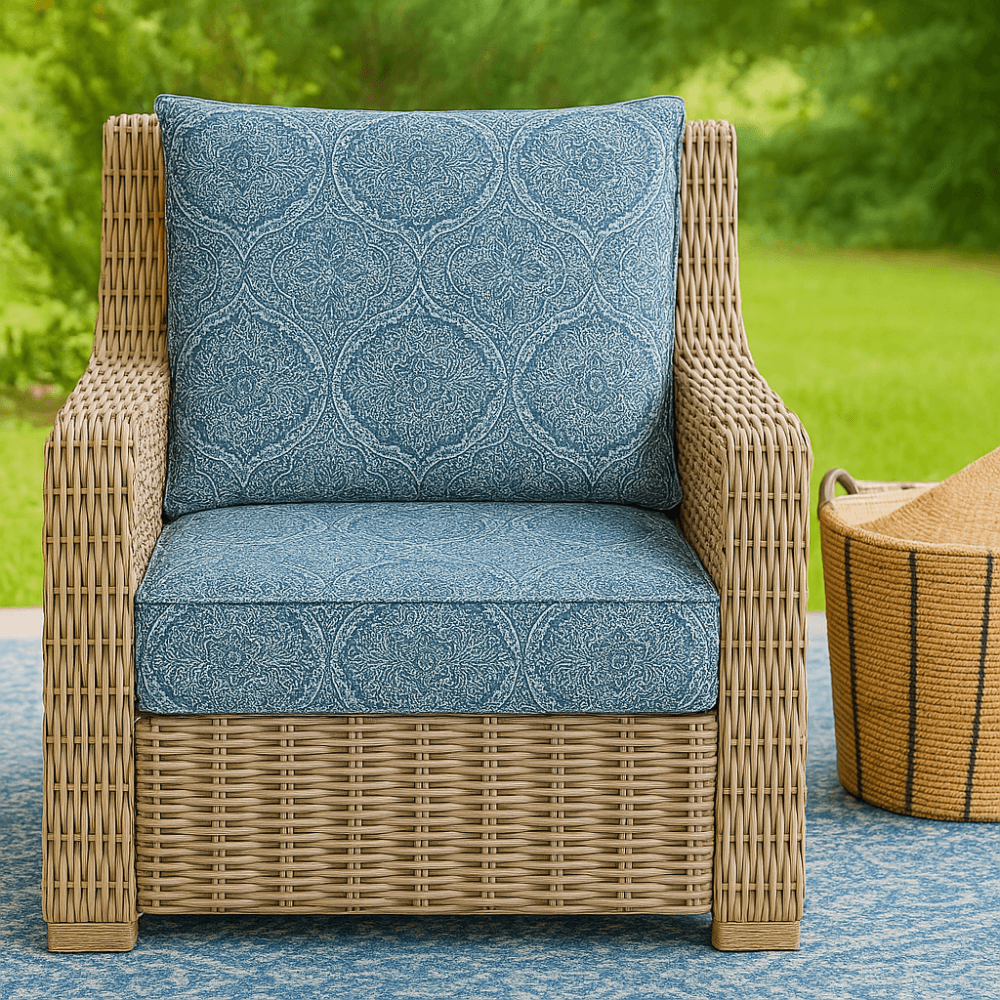 2 Piece Outdoor Deep Seat Set With Removable Covers - Comfy Sofa Cover
