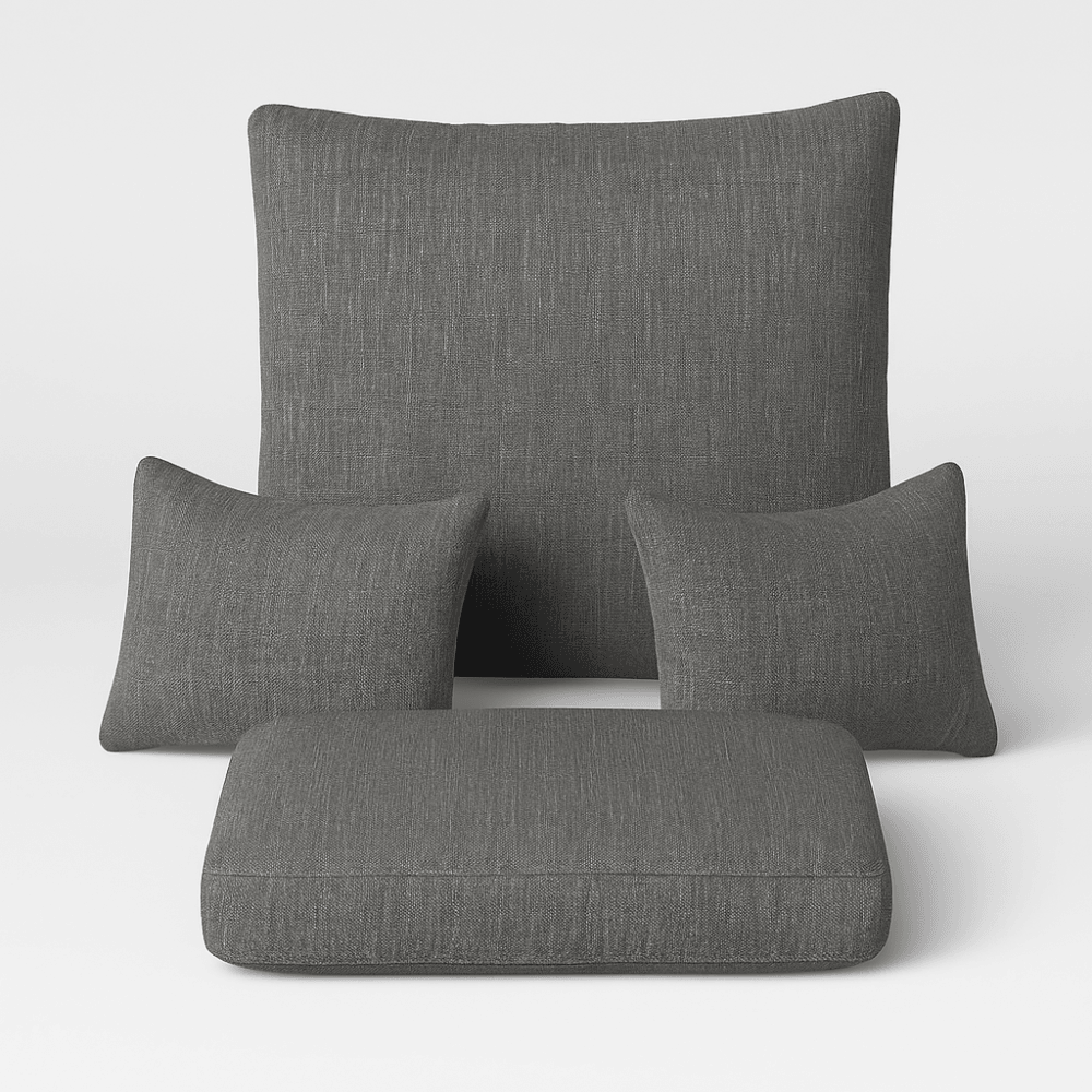 4 Piece Outdoor Egg Chair Replacement Set With Removable Covers - Comfy Sofa Cover