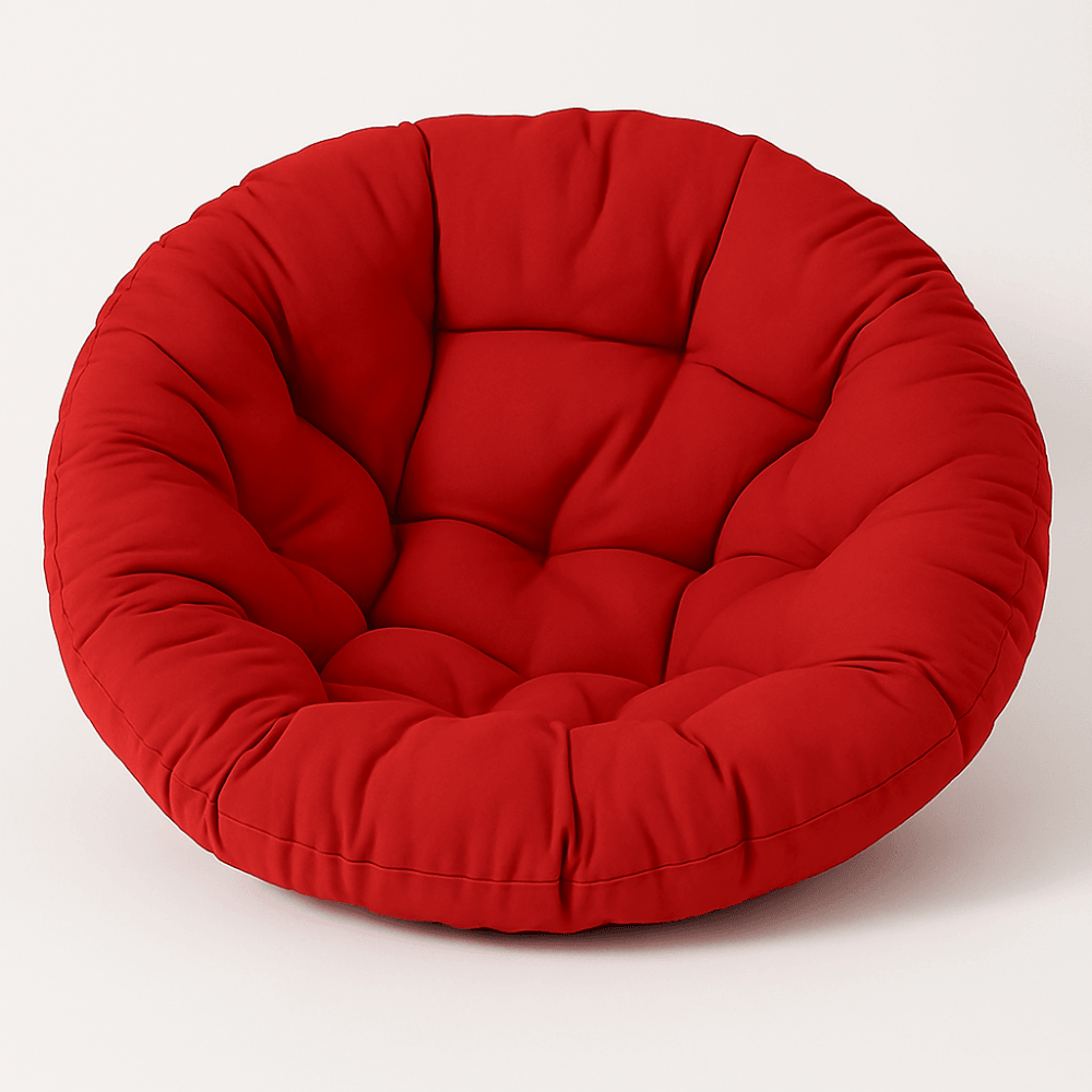 Round Hanging Swing Chair Seat Pad – Thick Soft Cushion For Indoor And Outdoor Use - Comfy Sofa Cover