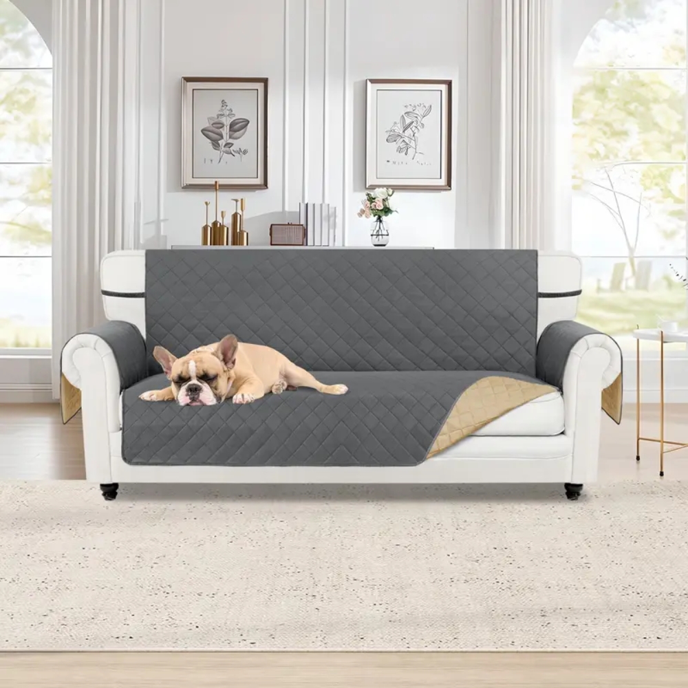 Reversible Couch Cover, Water Resistant Sofa Protector Slipcover for 1/2/3/4 Seater