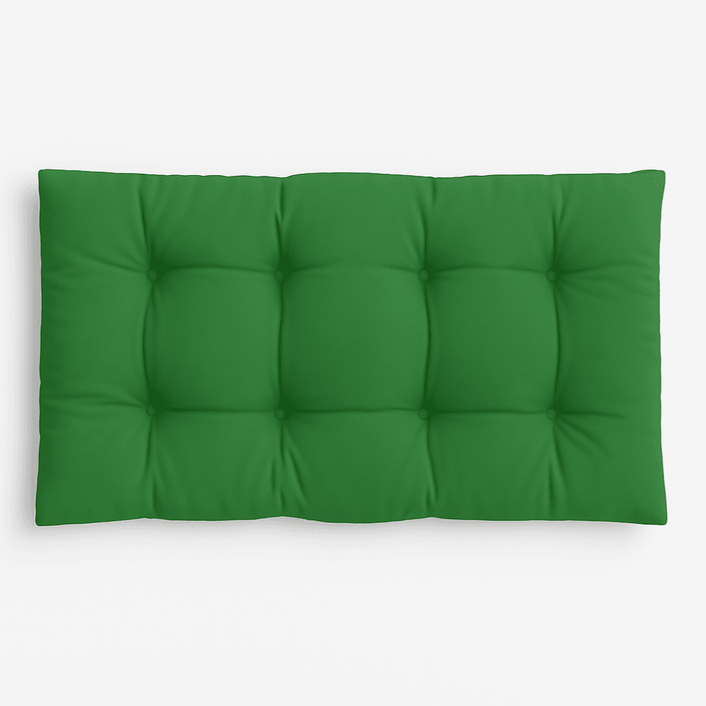 Tufted Indoor Bench Seat Pad – Solid Twill Fabric - Comfy Sofa Cover