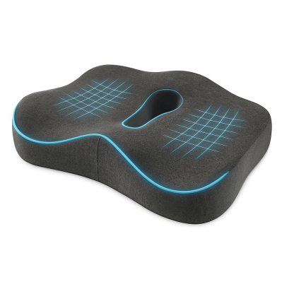 Memory Foam Wedge Seat Cushion For Home Office and Travel - Comfy Sofa Cover