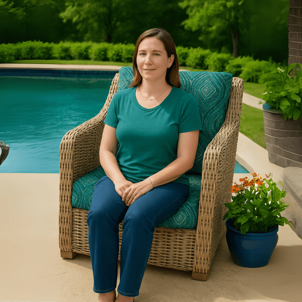 Outdoor Deep Seating Cushion Set with Foam Core – Medallion Motif - Comfy Sofa Cover