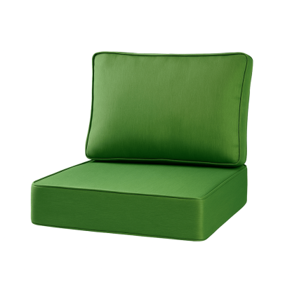 2 Piece Outdoor Lounge Seat And Back Set With Removable Covers – Square Shape - Comfy Sofa Cover