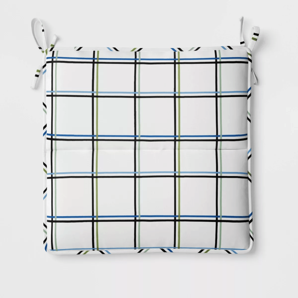 Outdoor Tufted Chair Seat Cushion With Ties – 16x16 Inch - Comfy Sofa Cover