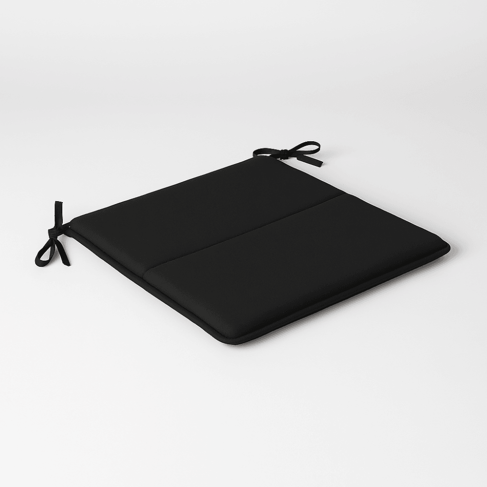 Tufted Outdoor Chair Pad With Ties – 16 x 16 Inch - Comfy Sofa Cover