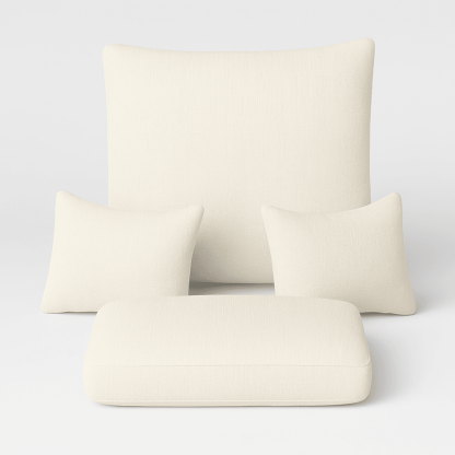 4 Piece Outdoor Egg Chair Replacement Set With Removable Covers - Comfy Sofa Cover