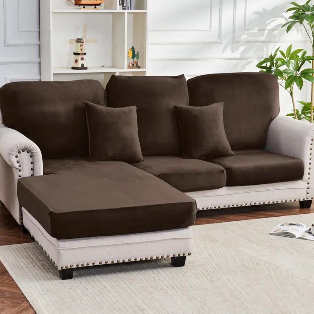 Couch Covers Velvet Sofa Cushion Cover Stretch