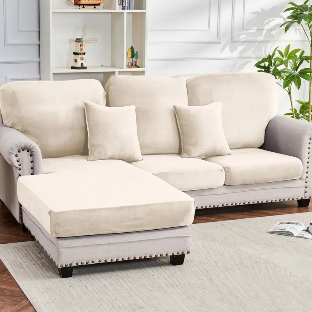 Couch Covers Velvet Sofa Cushion Cover Stretch