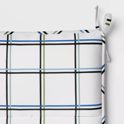 Outdoor Tufted Chair Seat Cushion With Ties – 16x16 Inch - Comfy Sofa Cover