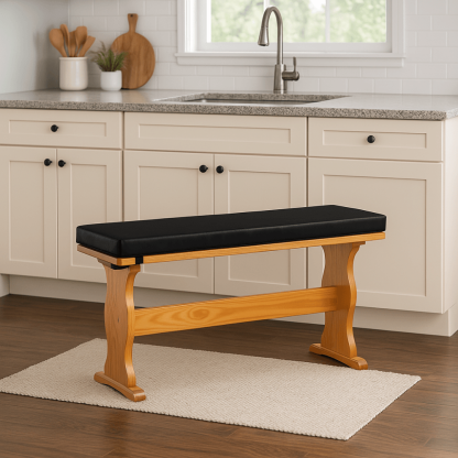 4 Piece Dining Nook Cushion Set – Soft Padded Seat Pads for Corner Benches - Comfy Sofa Cover