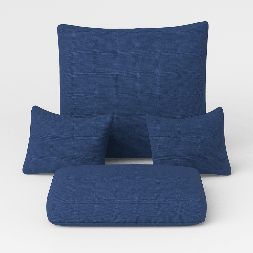 4 Piece Outdoor Egg Chair Replacement Set With Removable Covers - Comfy Sofa Cover