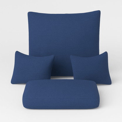 4 Piece Outdoor Egg Chair Replacement Set With Removable Covers - Comfy Sofa Cover