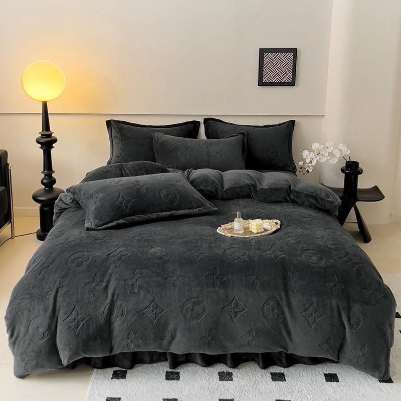 Soft Velvet Fitted Bed Sheet For Bedrooms