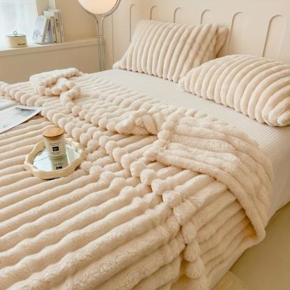Plush Blanket For Bed Sofa And Home Decor