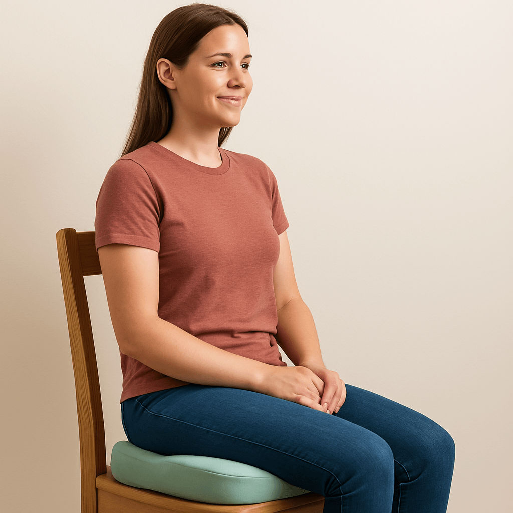 Pressure Relief Seat Cushion for Long Sitting – Memory Foam Chair Pad for Office, Car, and Wheelchair - Comfy Sofa Cover