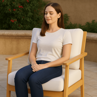 Outdoor Seat and Back Cushion Set – Weather-Resistant Foam Pads for Lounge Seating - Comfy Sofa Cover