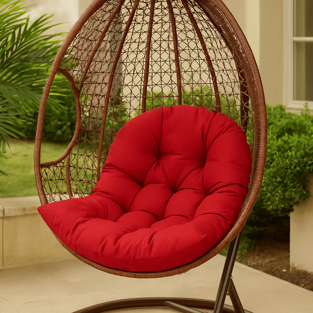 Outdoor Swing Chair Cushion – Cotton Hanging Seat Mattress for Hammock or Single Chair - Comfy Sofa Cover