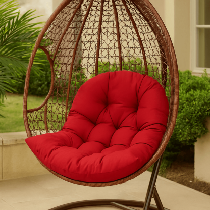 Outdoor Swing Chair Cushion – Cotton Hanging Seat Mattress for Hammock or Single Chair - Comfy Sofa Cover