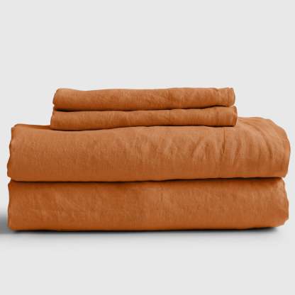 European Flax Linen Fitted Sheet Set