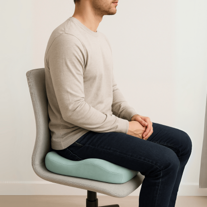 Pressure Relief Seat Cushion for Long Sitting – Memory Foam Chair Pad for Office, Car, and Wheelchair - Comfy Sofa Cover