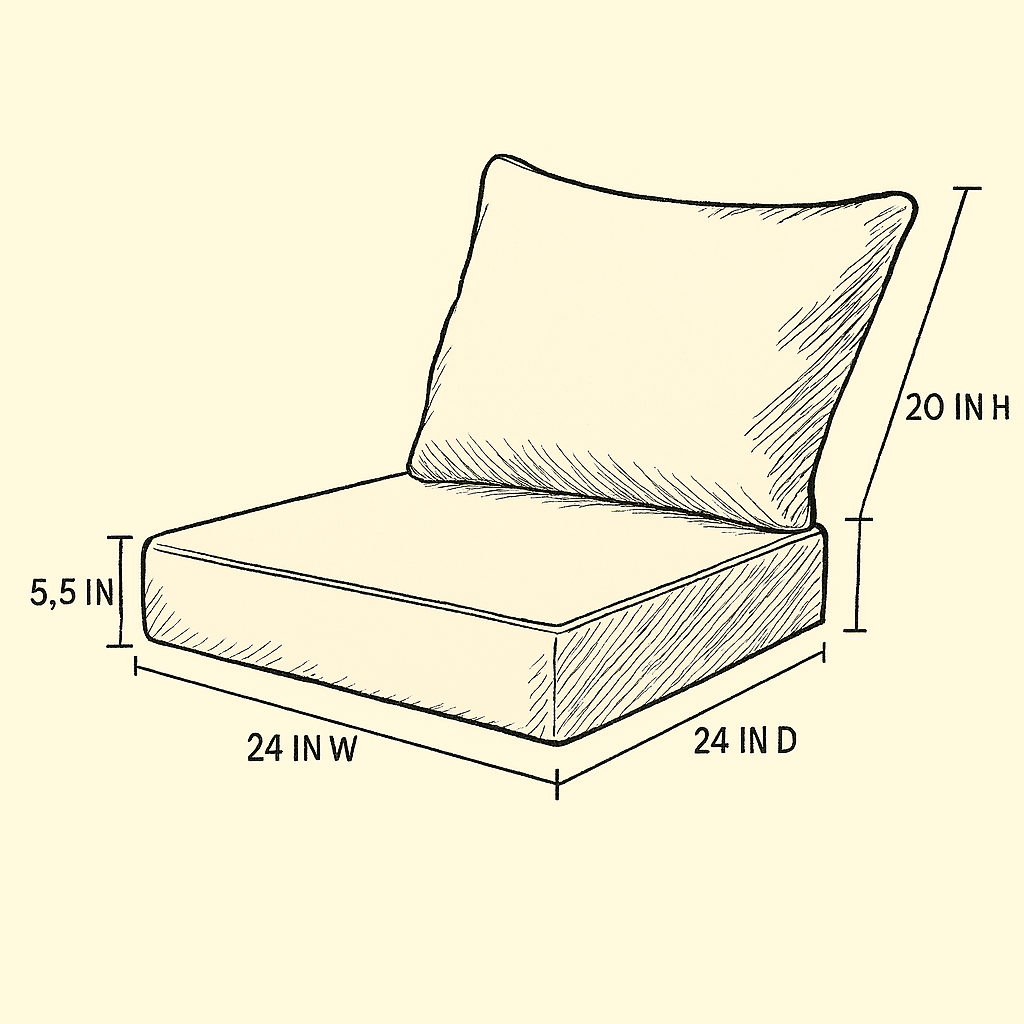 2 Piece Outdoor Deep Seat Set With Removable Covers - Comfy Sofa Cover