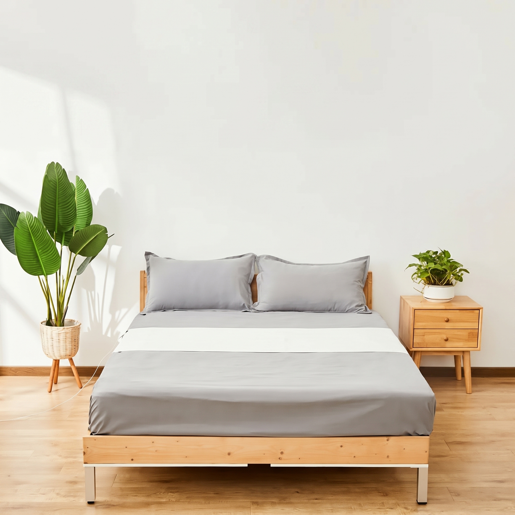Cotton And Grounding Bedsheet Rested For Better Sleep
