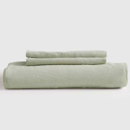 Washed Linen Fitted Sheet Set