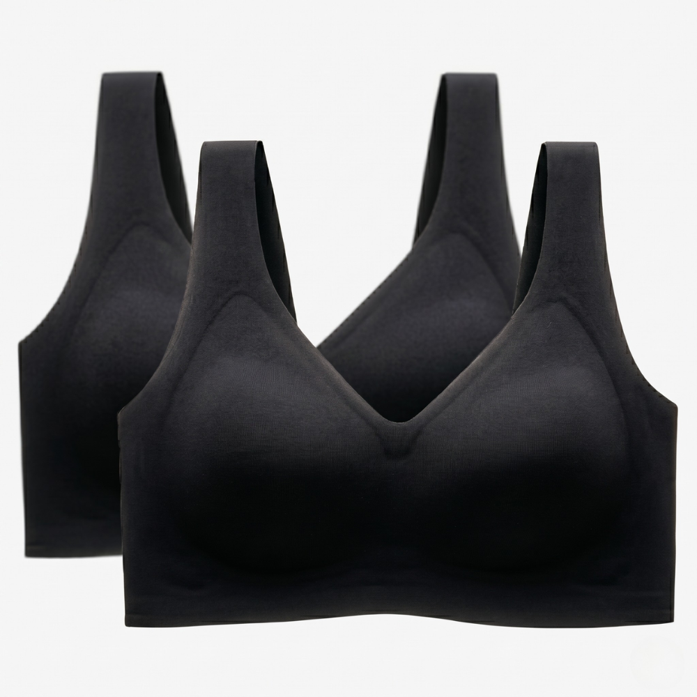 Pack Of 2 Wireless Full Coverage Push Up Bra For Women