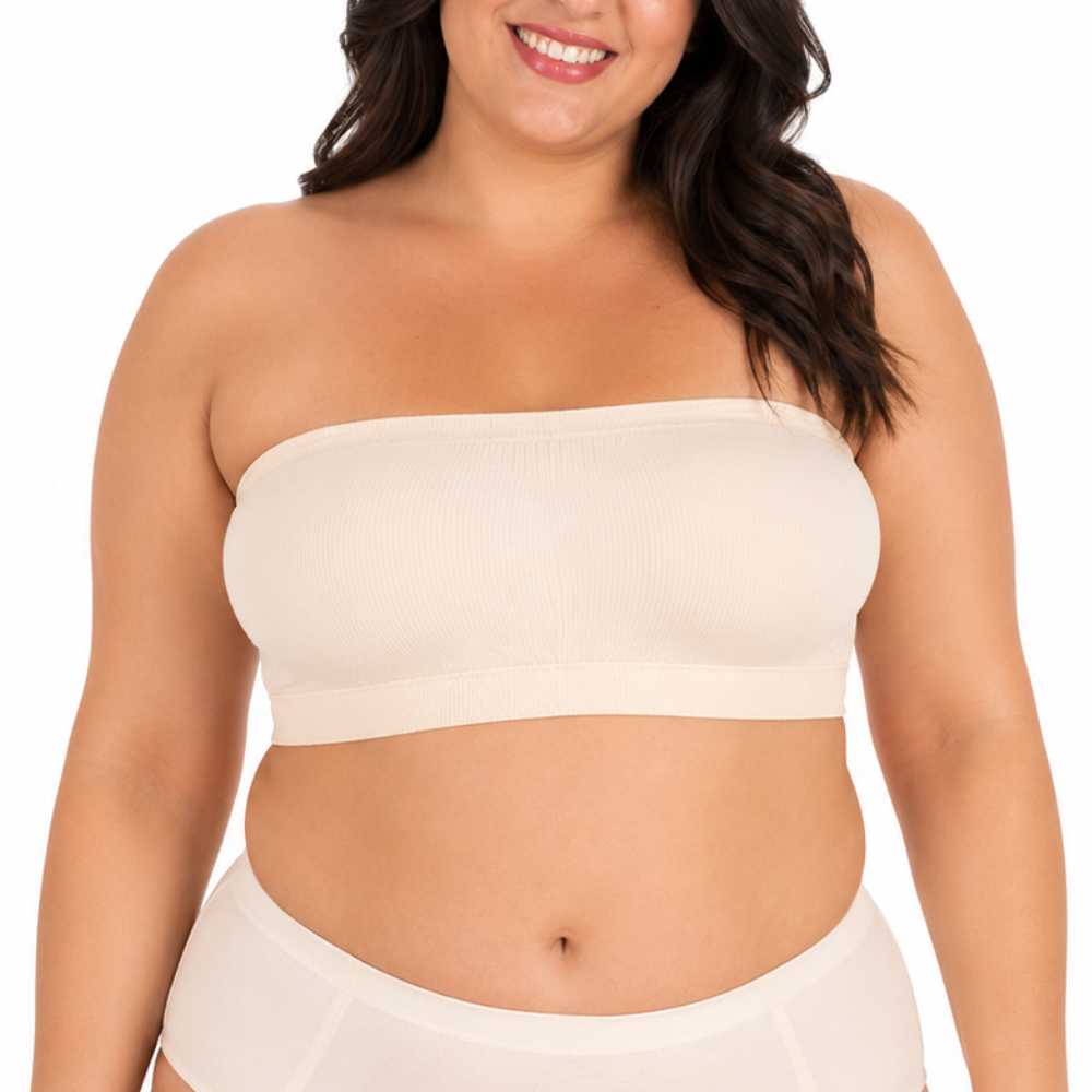 Strapless Non Slip Wireless Bandeau Bra For Women