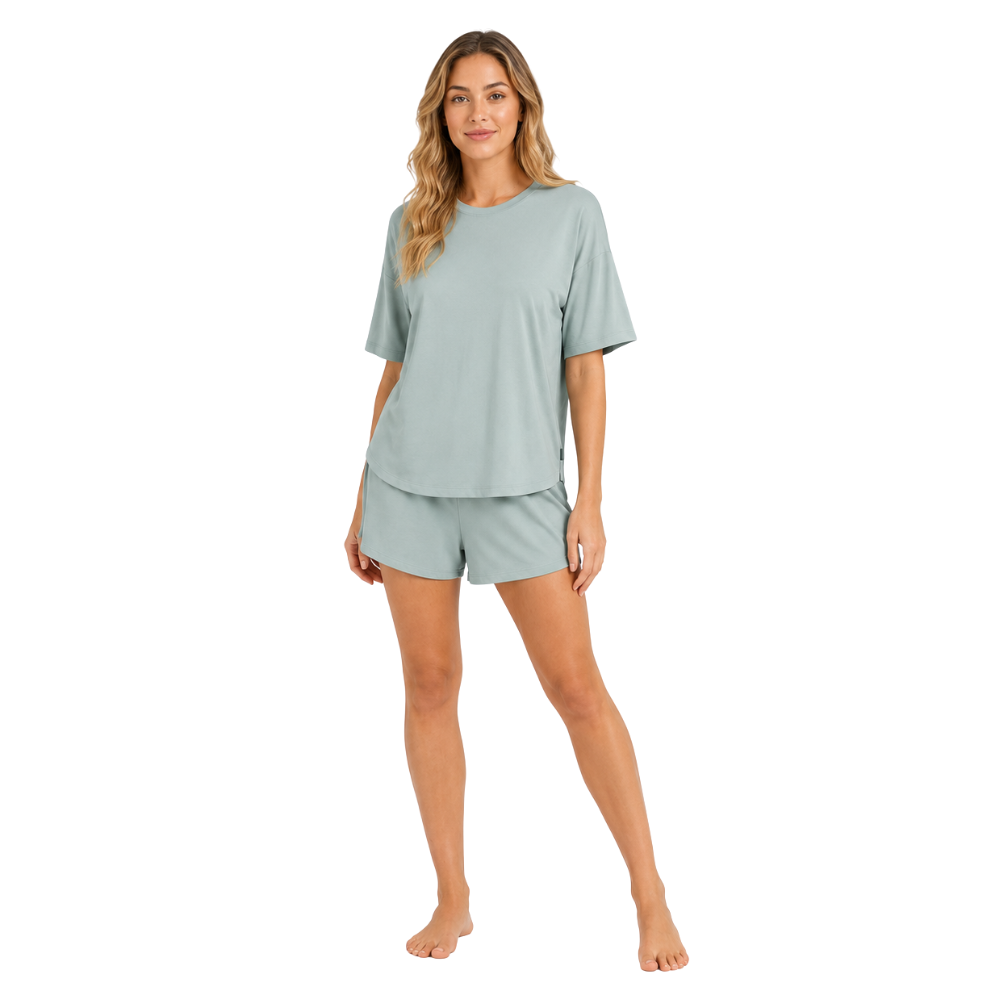 Soft Comfywear Tshirt And Shorts Pajama Set for Women