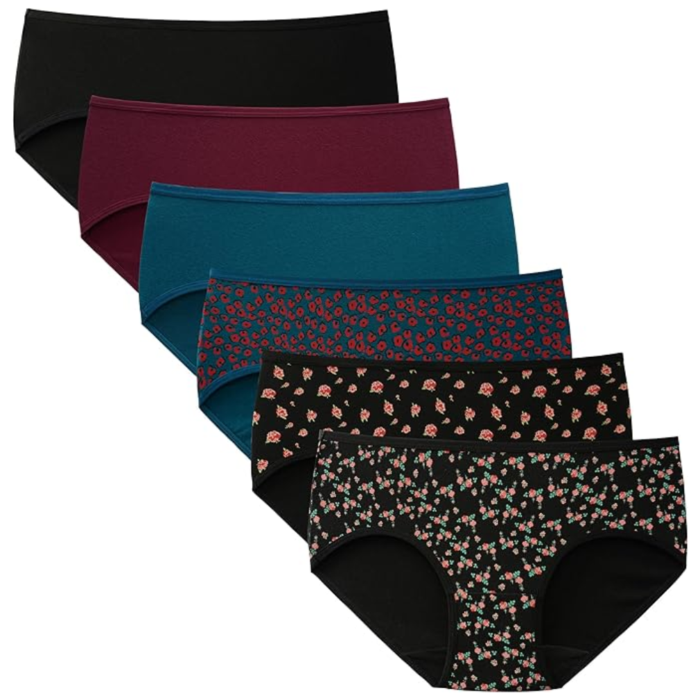 Pack Of 6 Hipster Panties Regular And Plus Size For Women