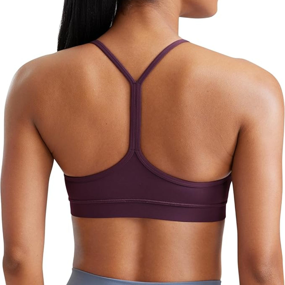 Butterluxe Y Back Sports Bra Low Impact Yoga Top For Women