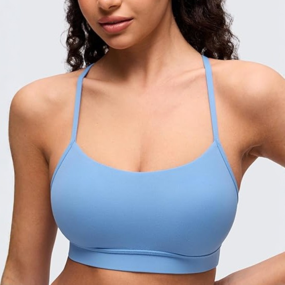 Butterluxe Y Back Sports Bra Low Impact Yoga Top For Women