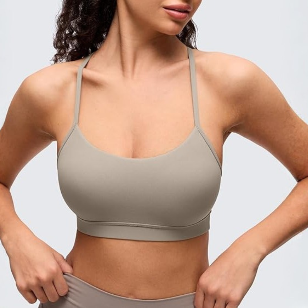 Butterluxe Y Back Sports Bra Low Impact Yoga Top For Women