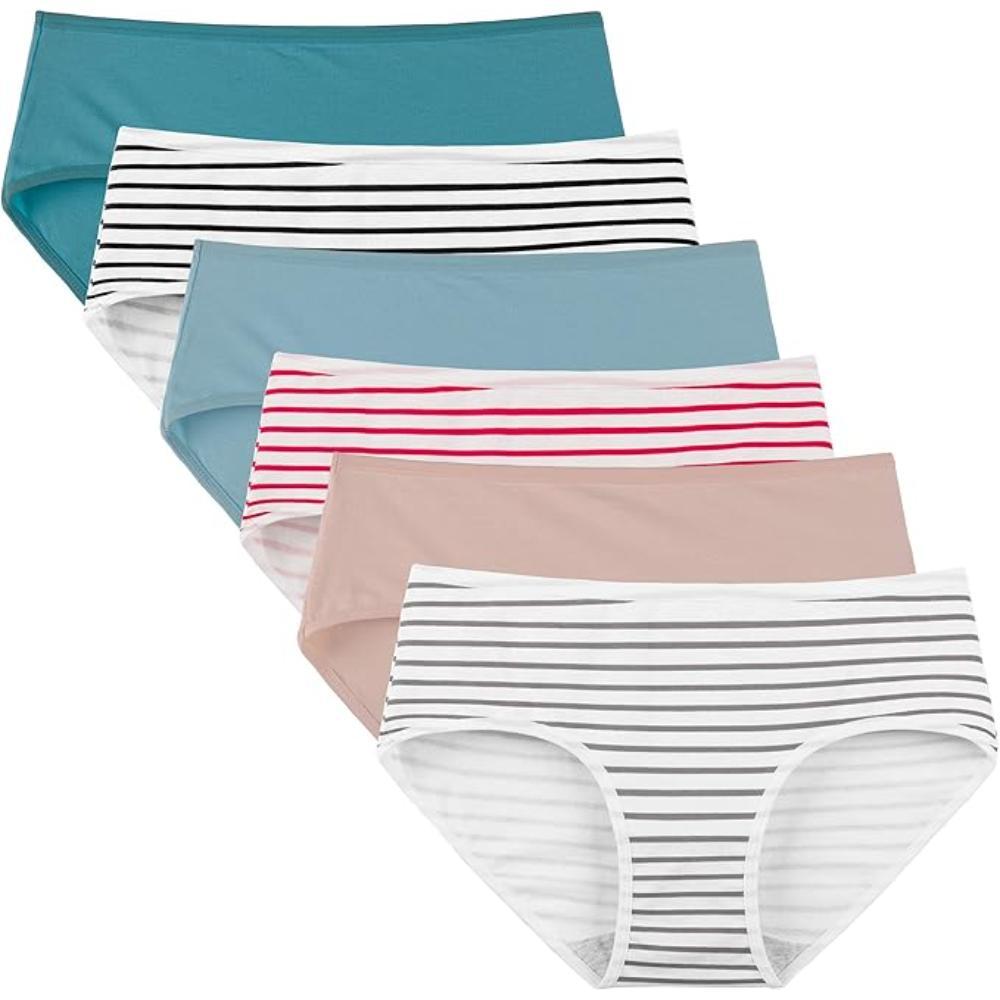 Women Style Briefs 6 Pack With Stretch band