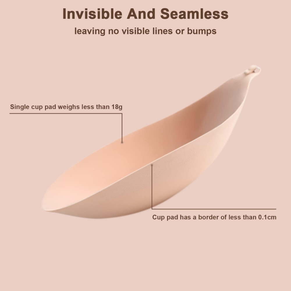 Strapless Backless Adhesive Bra With Front Clip