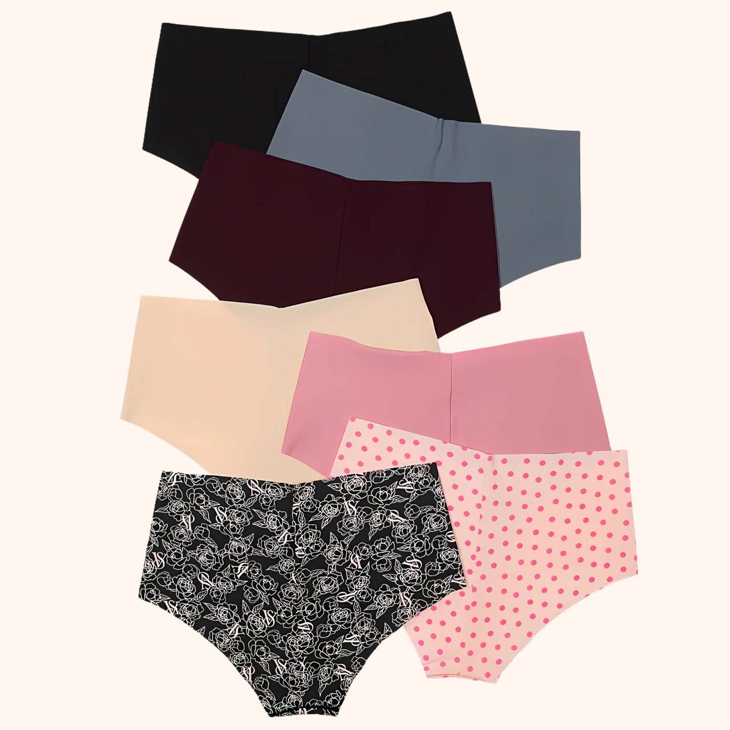 Pack Of 7 No Show Cheeky Panties