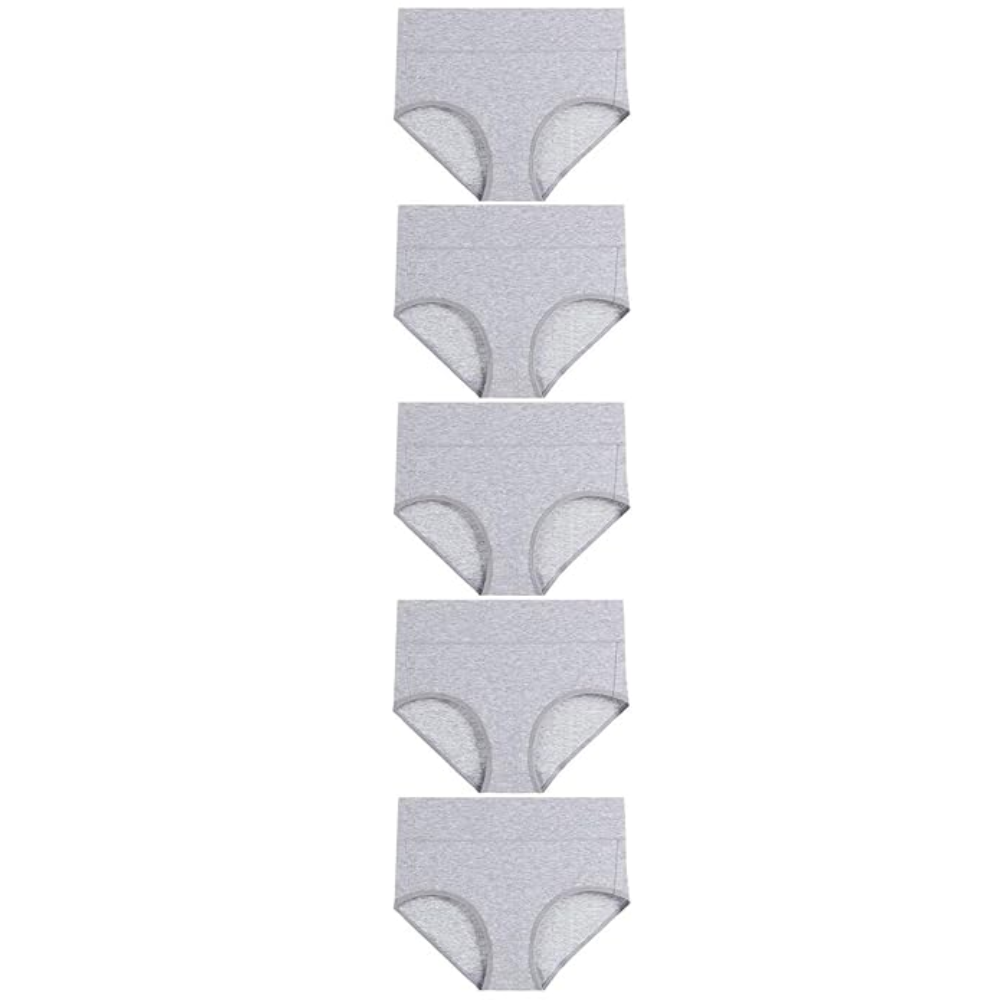 Pack Of 5 High Rise Full Coverage Underwear For Women