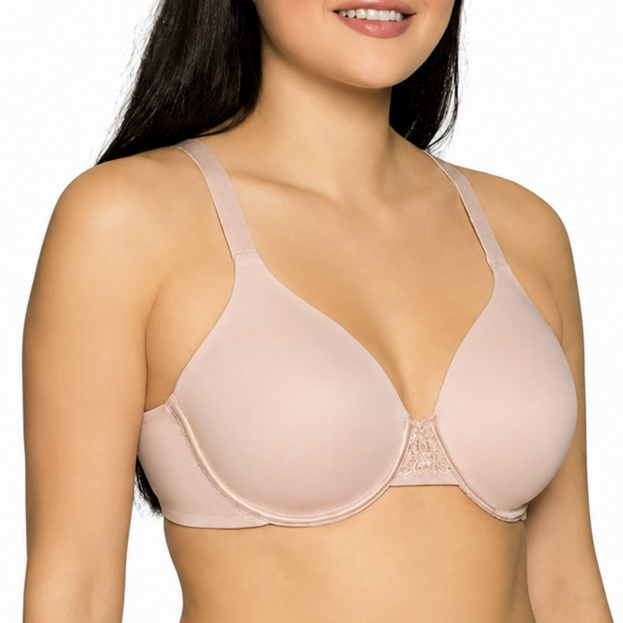 Full Figure Smoothing Bra With 4 Way Stretch And Lined Cups