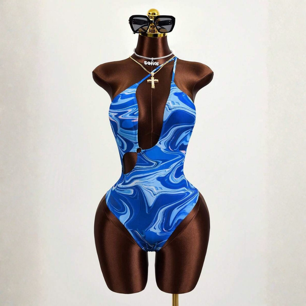 Printed Beachwear Vacation Matching Outfit Set