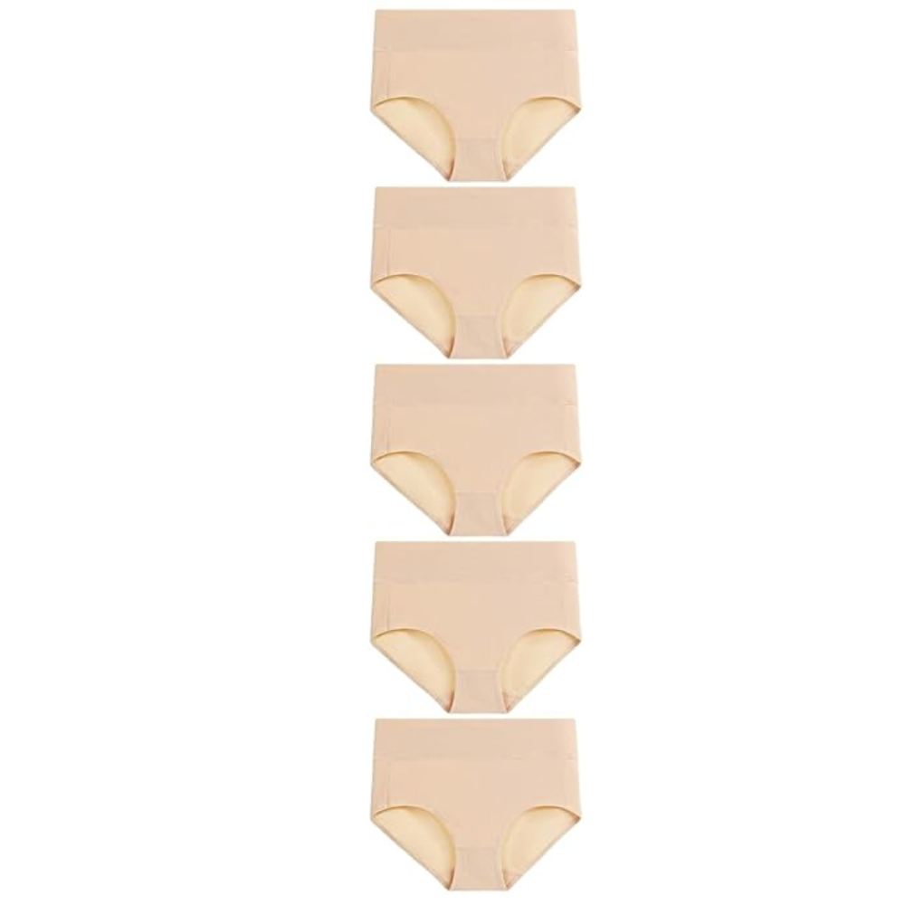 Pack Of 5 High Rise Full Coverage Underwear For Women