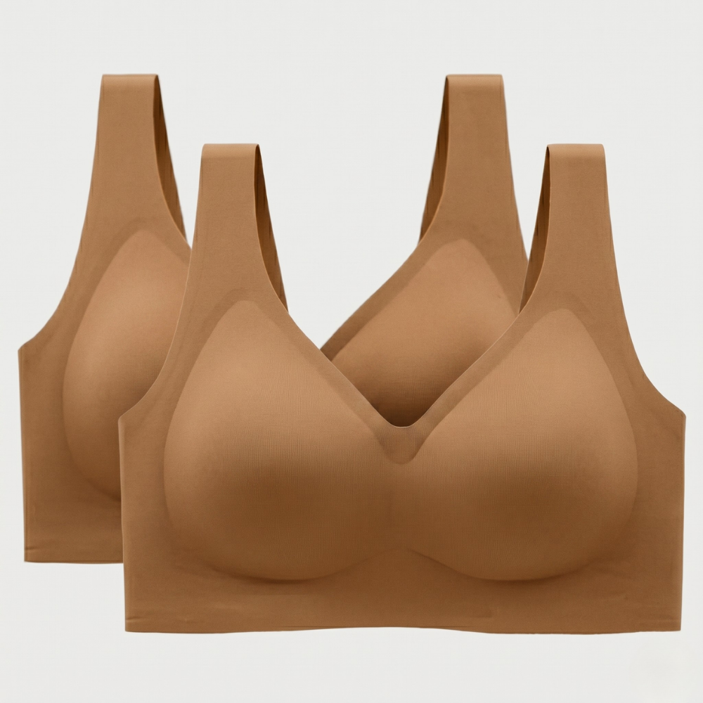 Pack Of 2 Wireless Full Coverage Push Up Bra For Women