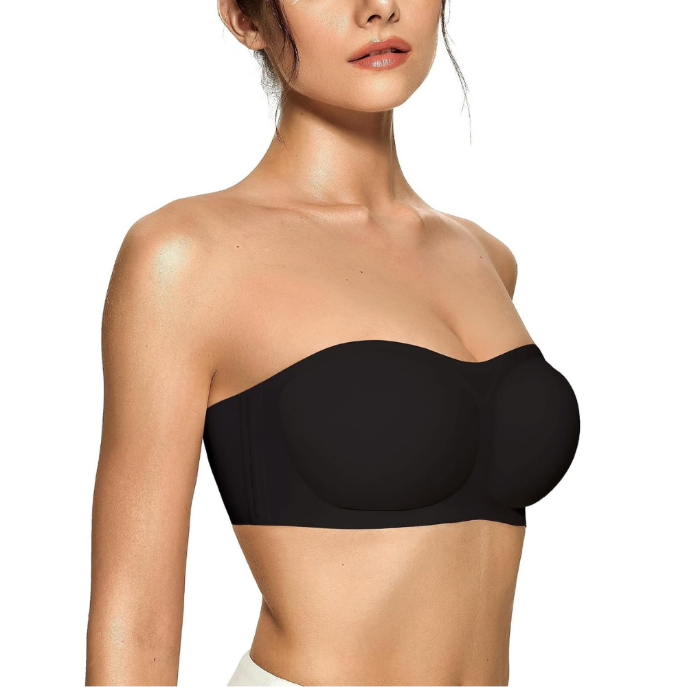 Strapless Bras Jelly Push Up Bandeau Bra For Women