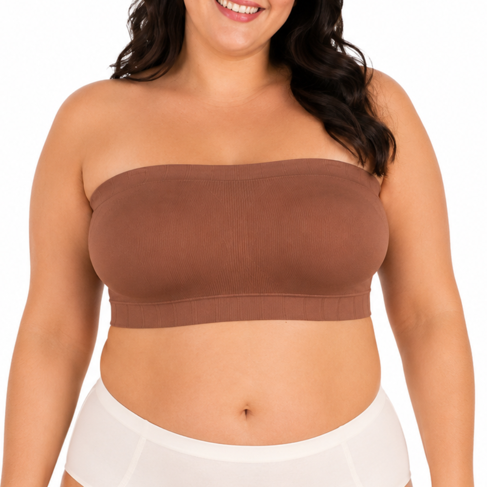 Strapless Non Slip Wireless Bandeau Bra For Women