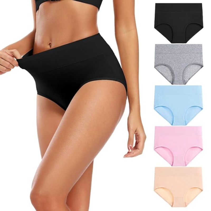Comfy Stretch Underwear With High Rise Full Brief Pack Of 5