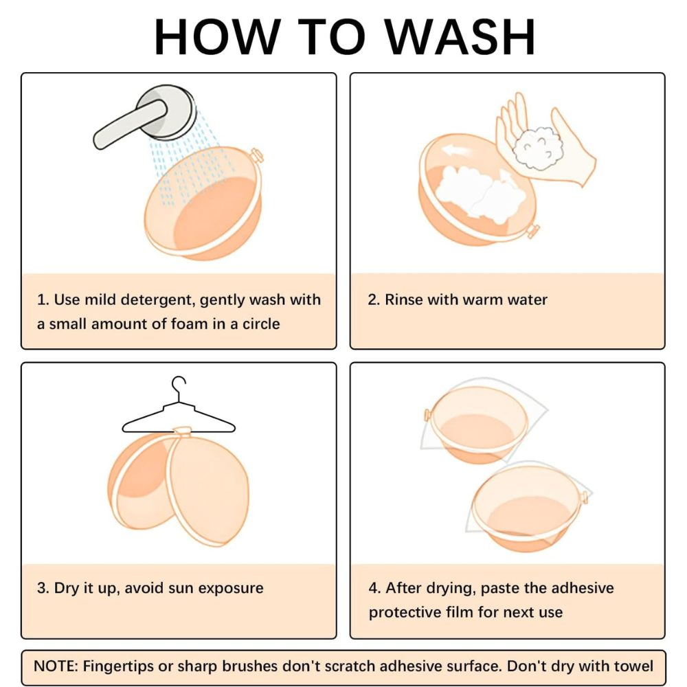 2 Pack Of Strapless Backless Adhesive Bra 