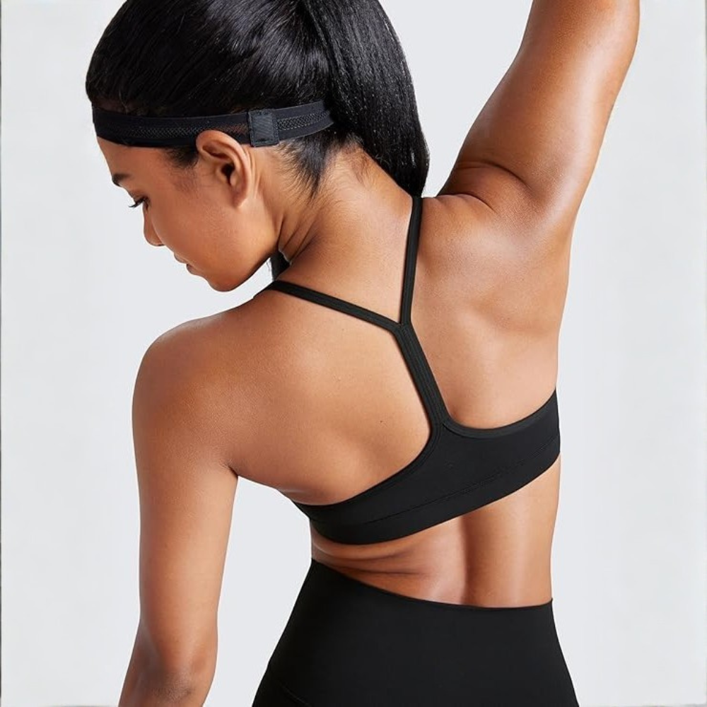 Butterluxe Y Back Sports Bra Low Impact Yoga Top For Women