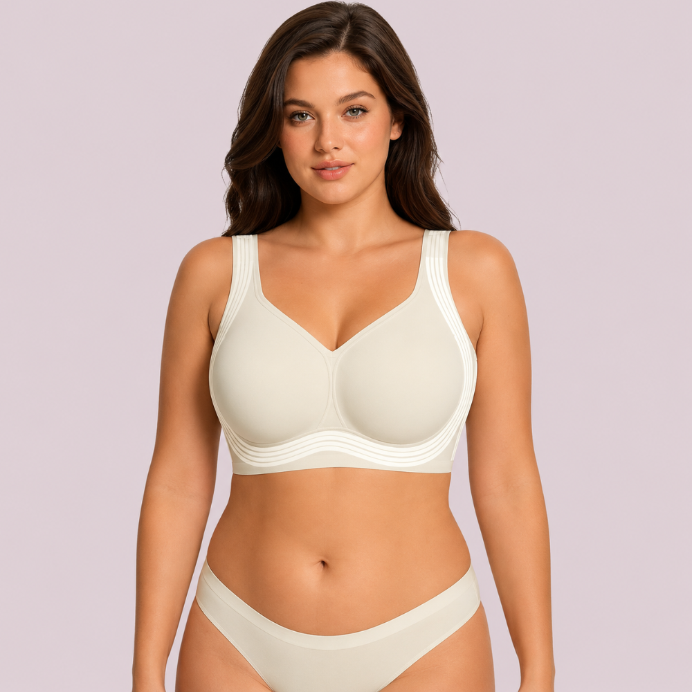 Jelly Full Coverage No Underwire Push Up Bra Plus Size For Women